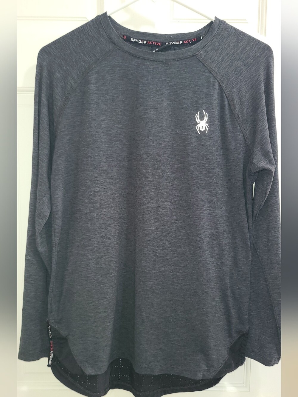 Spyder Long-Sleeve Performance Tee - Dark Gray